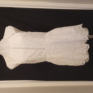 Gorgeous Angel Biba Playsuit White Lined 100% Cotton with pockets